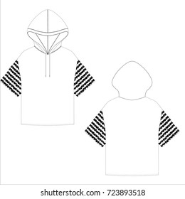 technical drawing sketch t-shirt vector illustration 