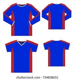 technical drawing of sports tops