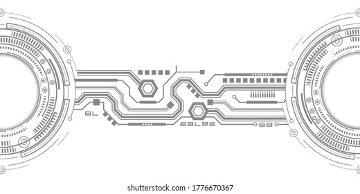 Technical drawing. Technological innovation .Futuristic technology background.Vector illustration.	