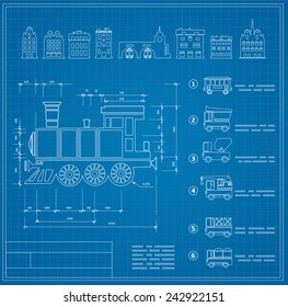Technical drawings for locomotive engineers