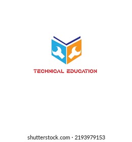 Technical Education Logo Minimalist Logo Stock Vector (Royalty Free ...