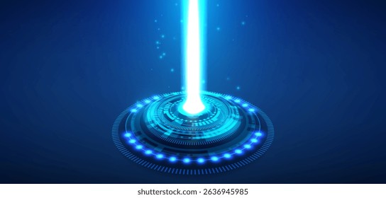 Technical elements formed in the shape of a circle. Vector illustration. Vector Abstract technology circuit lines. Technology vector background.Eps10 vector illustration.