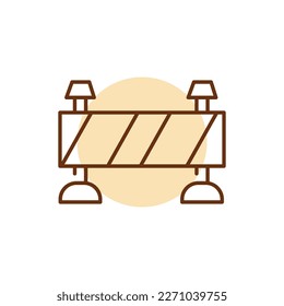 Technical error color line icon. Website banner. Download process. System update.