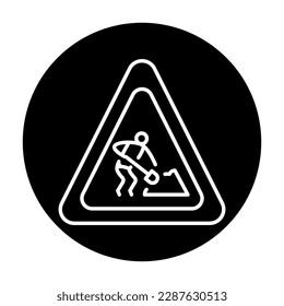 Icono de línea de color de error técnico. Banner del sitio web. Proceso de descarga. Actualización del sistema.
