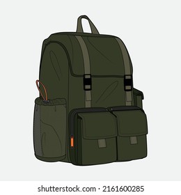 TECHNICAL FABRIC BACKPACK. Technical fabric. zip closure and interior mesh pocket