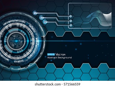 Technical futuristic background 2