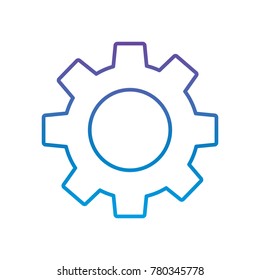 technical gear setting technology icon