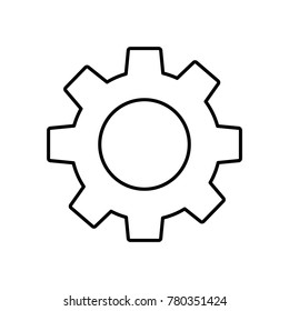 technical gear setting technology icon