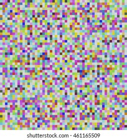 Technical geometric pixel Mosaic pattern background of different colors