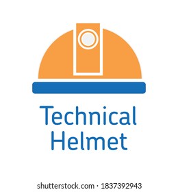technical helmet with white background