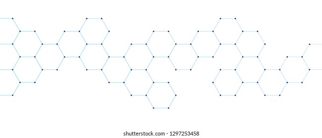 technical honeycomb digital electronics on white background vector illustration EPS10