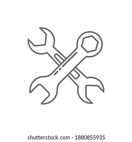 Technical icon vector, Engineering simple icon template, Creative Setting icon design, Illustration