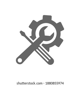 Technical icon vector, Engineering simple icon template, Creative Setting icon design, Illustration
