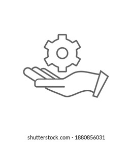 Technical icon vector, Engineering simple icon template, Creative Setting icon design, Illustration