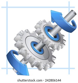 Technical Illustration - Part Rotation