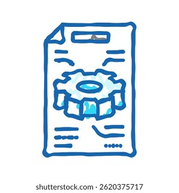 technical illustrations doodle icon sketch vector. technical illustrations sign. isolated symbol illustration