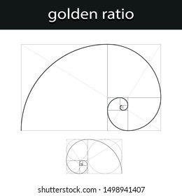 Technical Image Golden Ratio Stock Vector (royalty Free) 1498941407