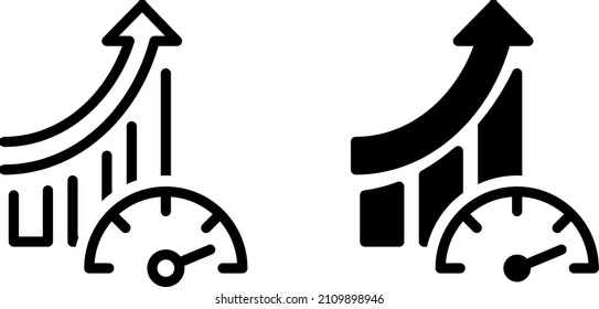 Technical indicator icon , vector