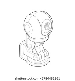 Technical line art drawing