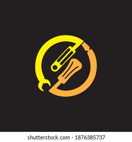 technical logo in illustrator with coded 
