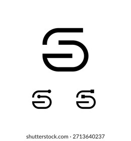 Technische Nummer 6, digitale Nummer sechs, inklusive Satz von drei verschiedenen Cybernummern, Vektorgrafik 10EPS
