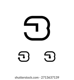 Technische Nummer 8, digitale Nummer acht, inklusive Satz von drei verschiedenen Cybernummern, Vektorgrafik 10EPS
