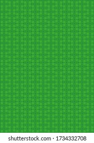 Technical pattern. Green vector illustration, template, texture. 