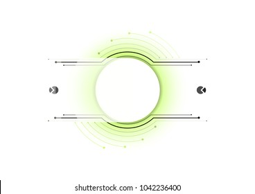 Technical plan, abstract technical project for use in graphic and web design. Vector drawing of an industrial system with lines and circles. Modern cybernetic design