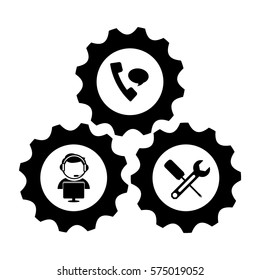 technical repair of computer icon image vector illustration design 