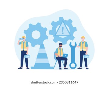 technical repair trending concept flat illustration