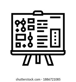technical report line icon vector. technical report sign. isolated contour symbol black illustration