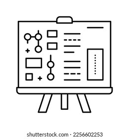 technical report line icon vector. technical report sign. isolated contour symbol black illustration