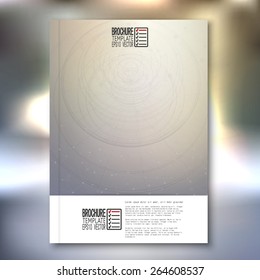 Technical retro background. Brochure, flyer or report for business, template vector