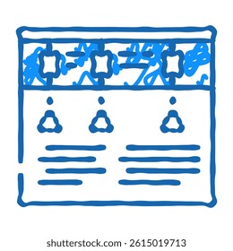 technical review doodle icon sketch vector. technical review sign. isolated symbol illustration