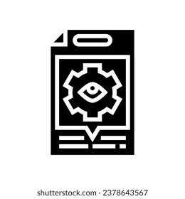 technical review glyph icon vector. technical review sign. isolated symbol illustration