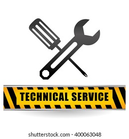 technical service and call center icon design, vector illustration