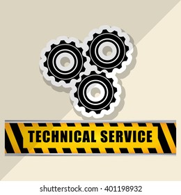 technical service and call center icon design, vector illustration