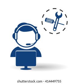 Technical service. call center icon. support concept