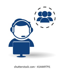 Technical service. call center icon. support concept