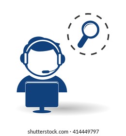Technical service. call center icon. support concept