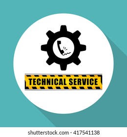 Technical service. call center icon. support concept