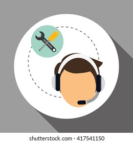 Technical service. call center icon. support concept