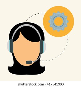 Technical service. call center icon. support concept