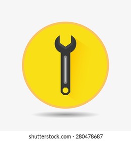 Technical service design over white background, vector illustration.