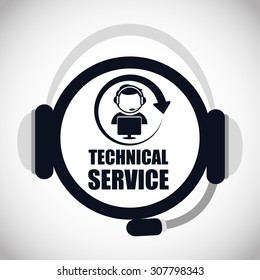 Technical service digital design, vector illustration 10 eps graphic