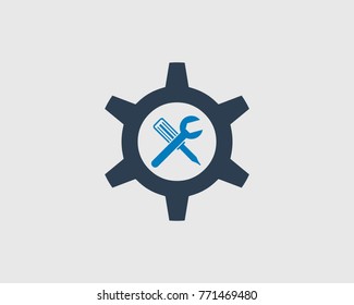 Technical Service Icon. Editable vector. 