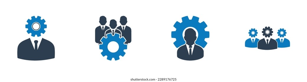Conjunto de iconos de servicio técnico. Colección de hombres de negocios, artes, preferencias, hombre y más iconos. Ilustración editable de vectores planos.
