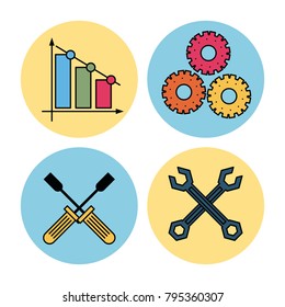 Technical service icons