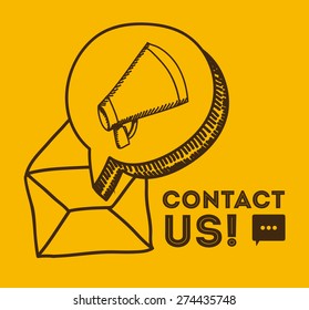 Technical service over yellow background, vector illustration