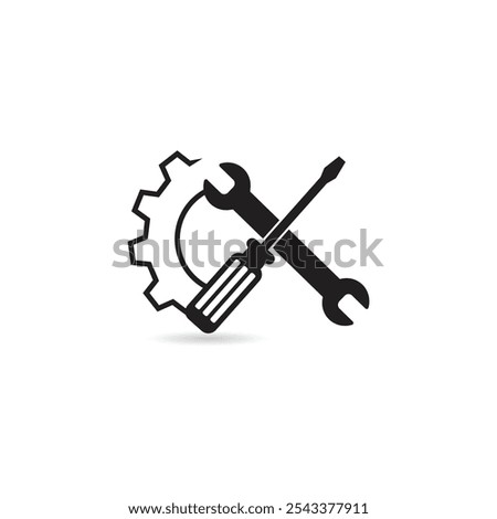 Technical Service sign, symbol, icon. Vector illustration